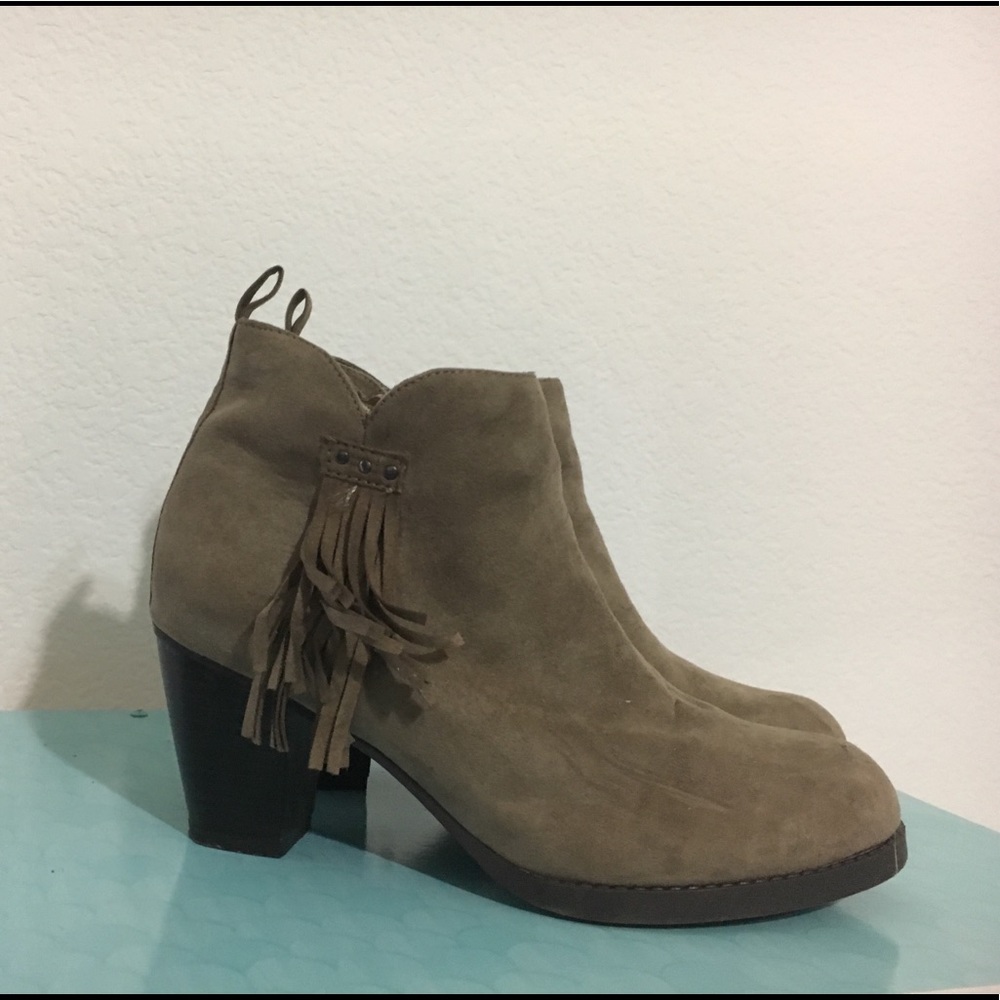 Tassel ankle boots
